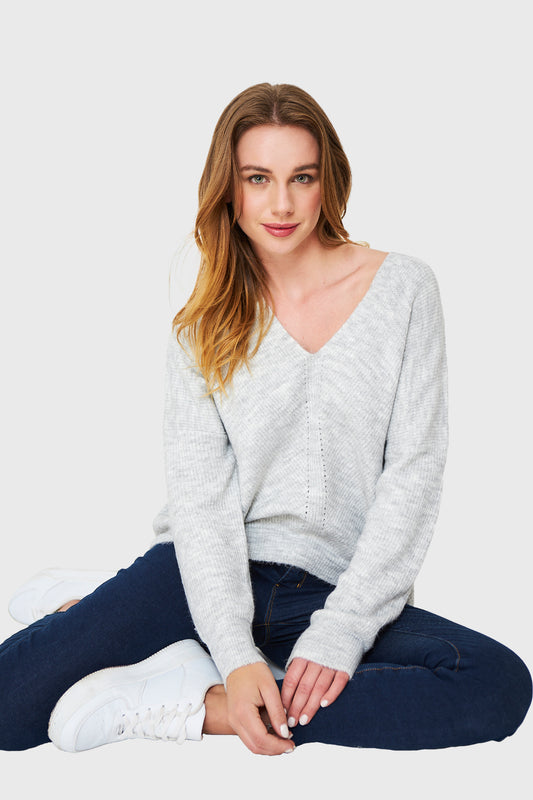 Sweater Holgado Gris