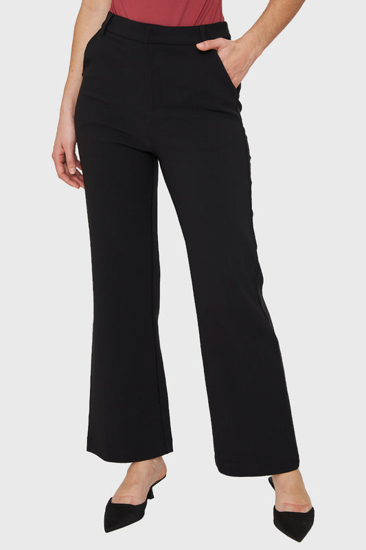 Pantalón Ancho Con Pasador Negro