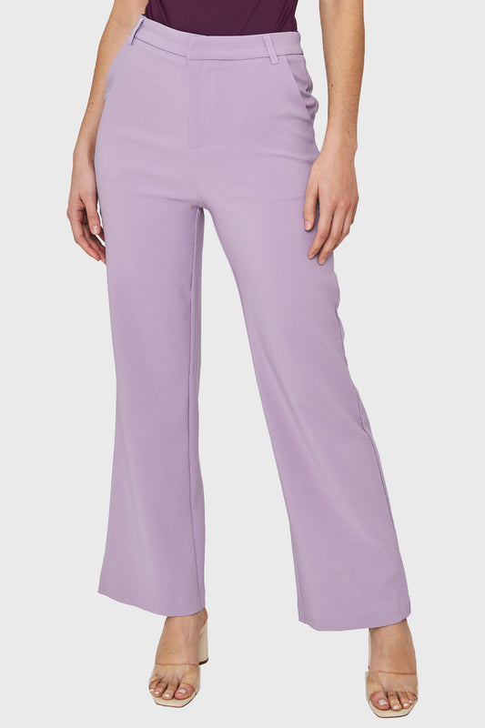 Pantalón Ancho Con Pasador Lila
