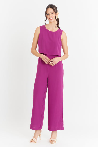 Enterito Efecto Dos Piezas Morado