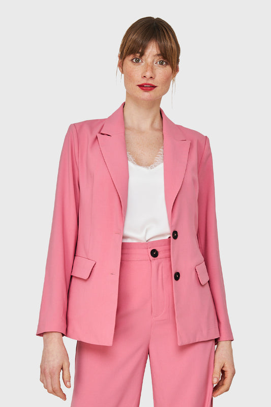 Blazer Dos Botones Rosado