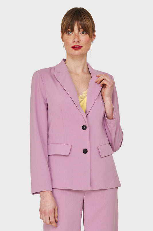 Blazer Dos Botones Lila