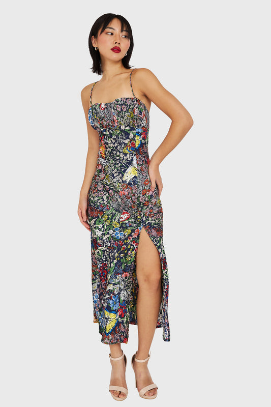 Vestido Corte Imperio Azul