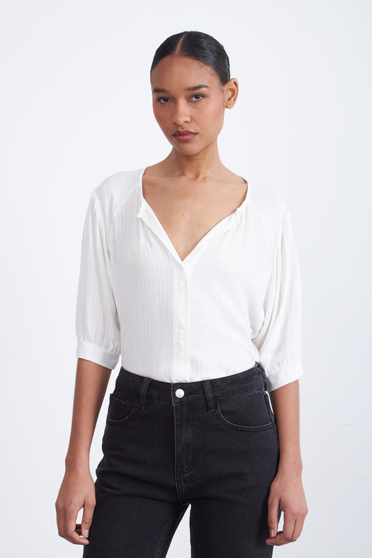 Blusa Holgada Blanco