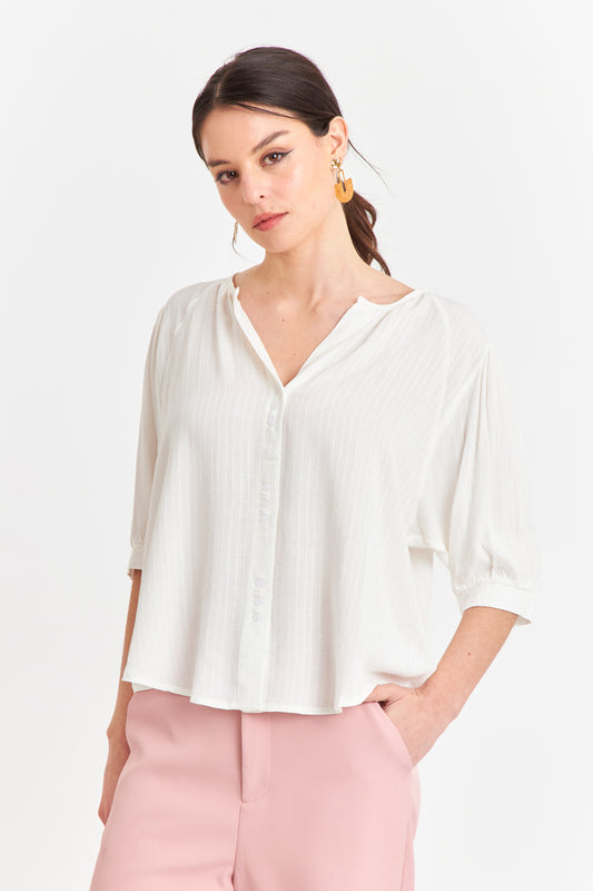 Blusa Holgada Blanco