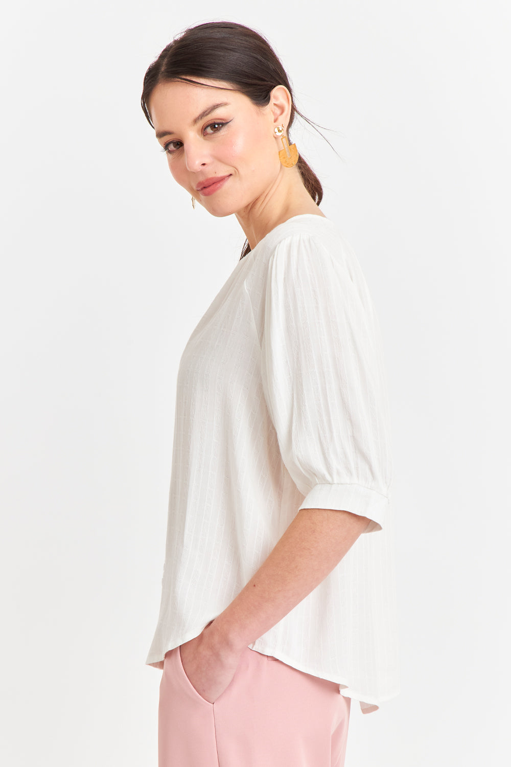 Blusa Holgada Blanco