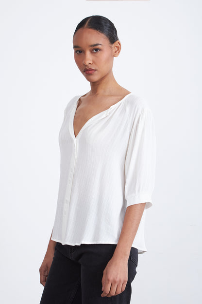 Blusa Holgada Blanco