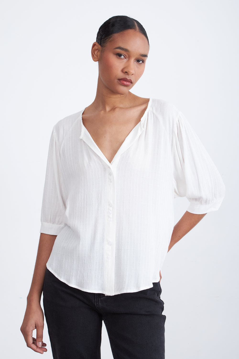 Blusa Holgada Blanco