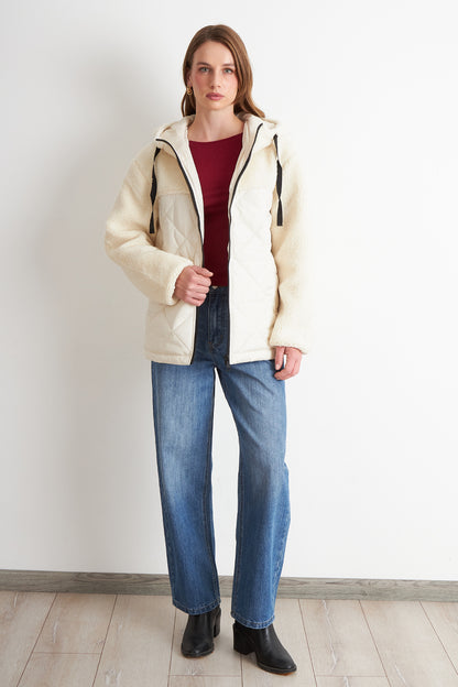 Chaqueta Mitad Chiporro/Parka Blanco Invierno