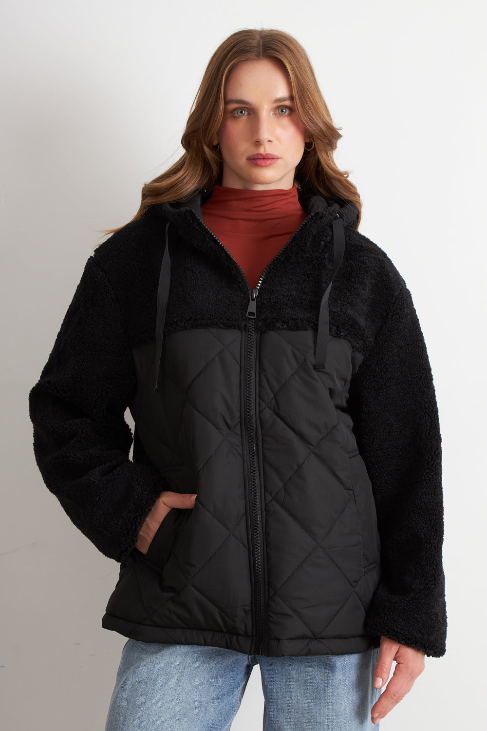 Chaqueta Mitad Chiporro/Parka Negro