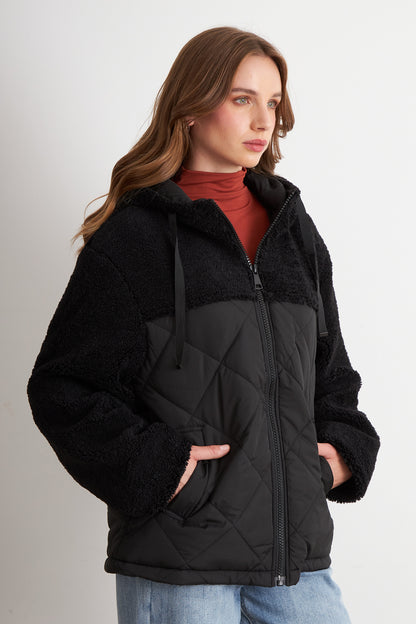 Chaqueta Mitad Chiporro/Parka Negro