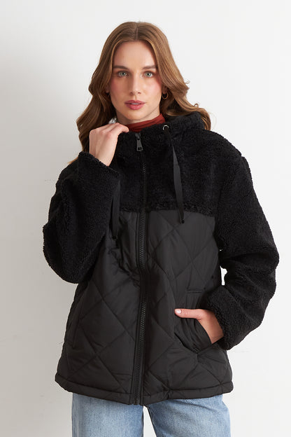 Chaqueta Mitad Chiporro/Parka Negro
