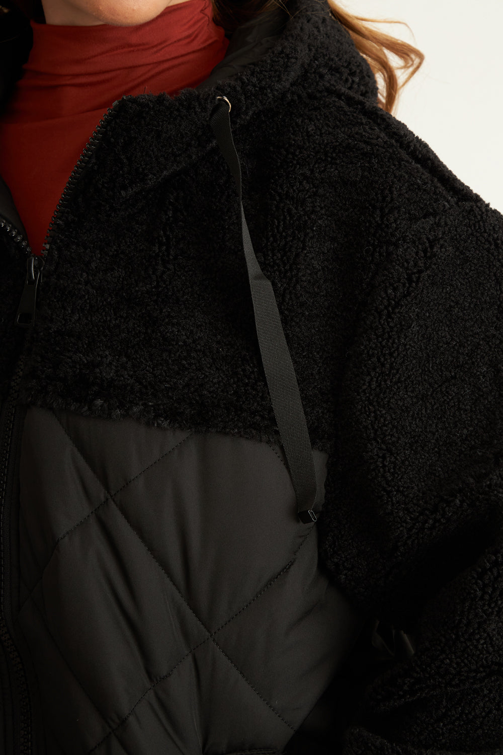 Chaqueta Mitad Chiporro/Parka Negro