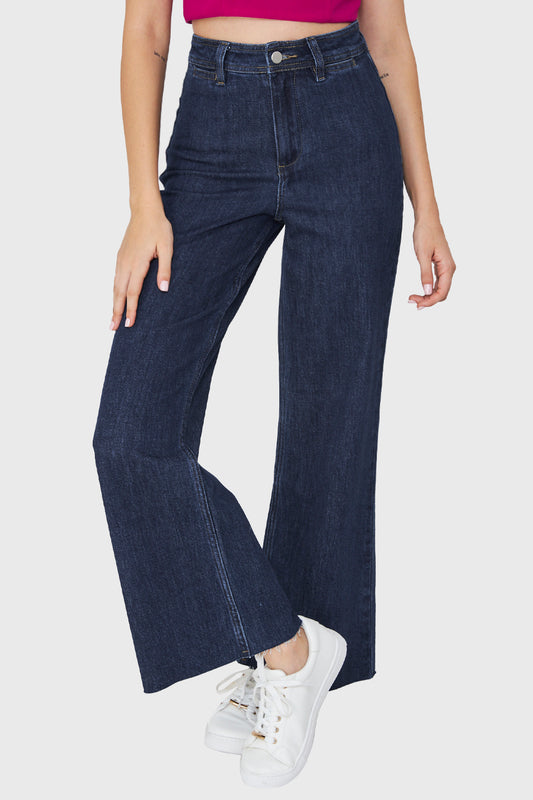 Jeans Wide Leg Azul