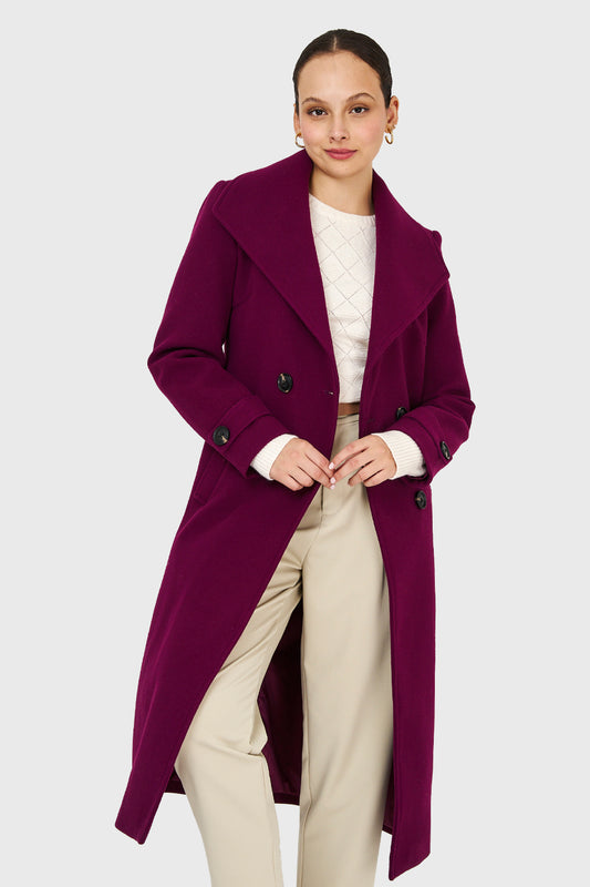 Abrigo Largo Lazo Uva