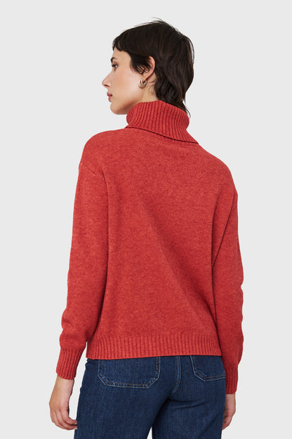 Sweater Beatle Strass Ladrillo