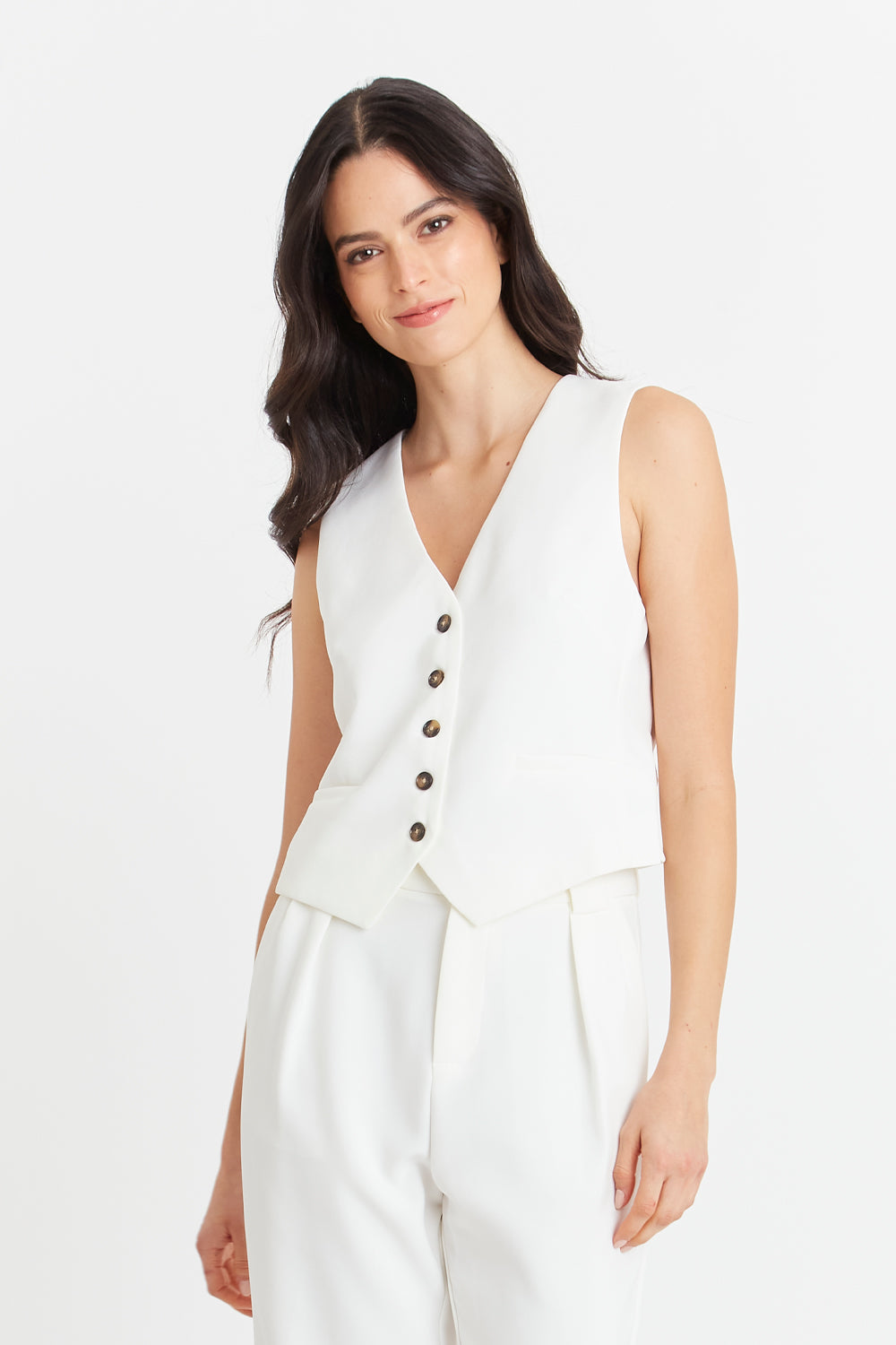 Gilet Básico Blanco Nicopoly