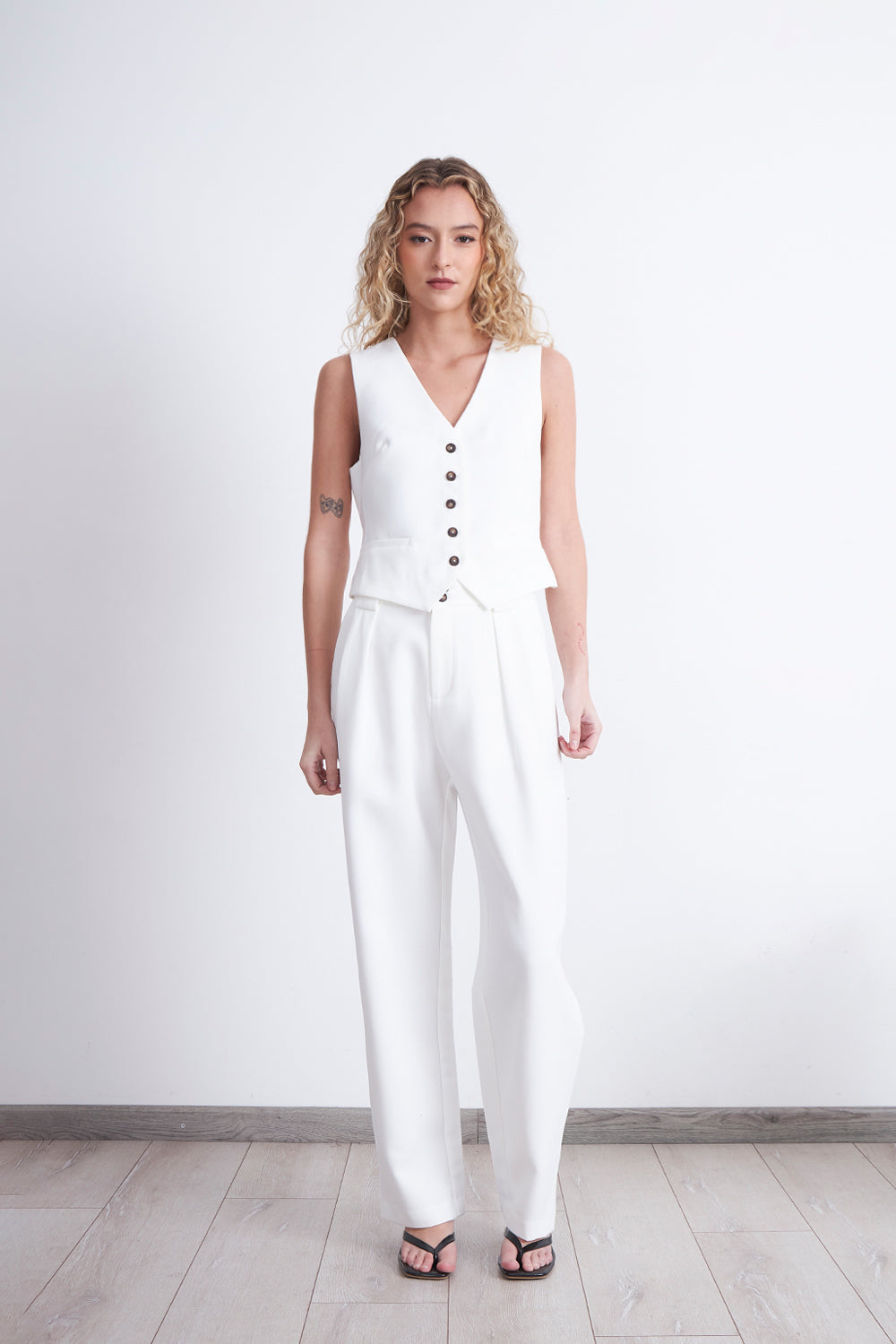 Gilet Básico Ajustable Blanco