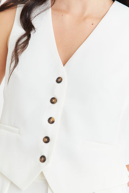 Gilet Básico Blanco Nicopoly