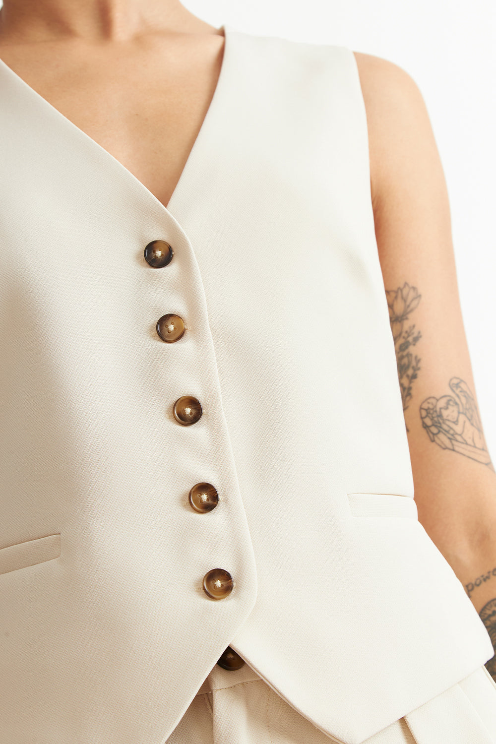 Gilet Básico Ajustable Blanco