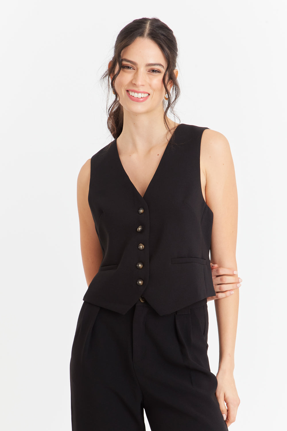 Gilet Básico Ajustable Negro Nicopoly