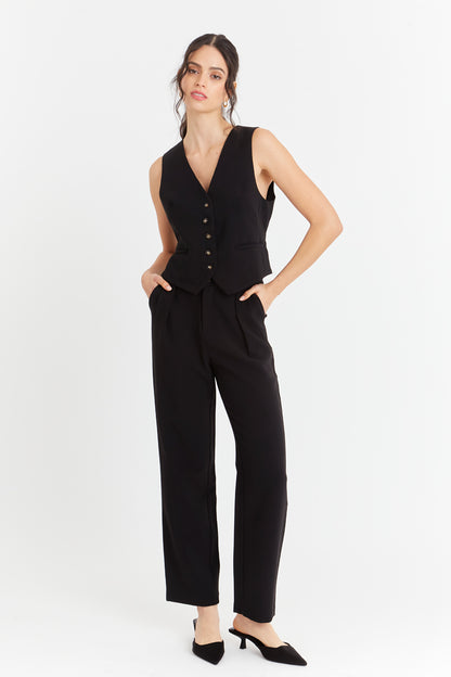 Gilet Básico Ajustable Negro Nicopoly