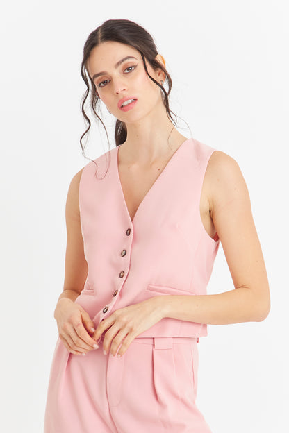 Gilet Básico Rosado Nicopoly
