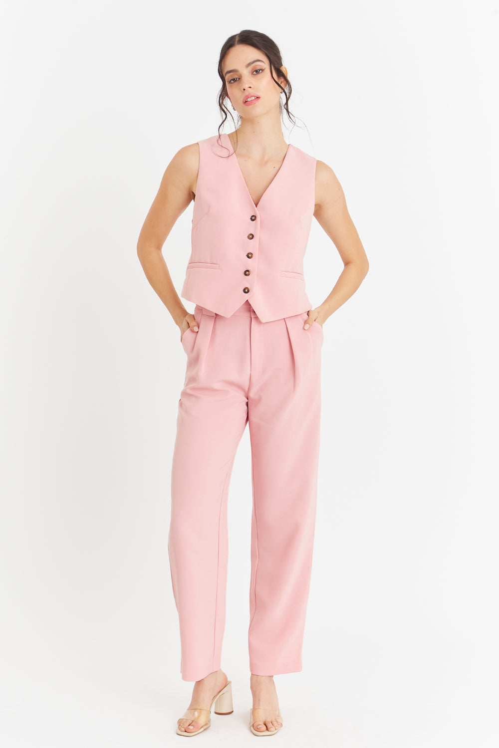 Gilet Básico Rosado Nicopoly