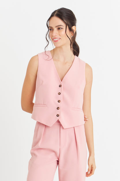 Gilet Básico Rosado Nicopoly