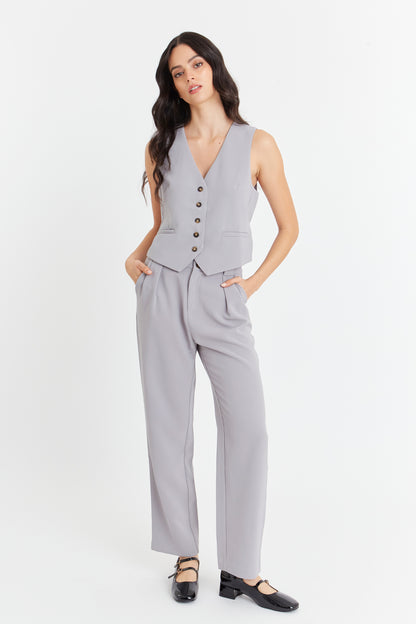 Gilet Básico Gris Nicopoly