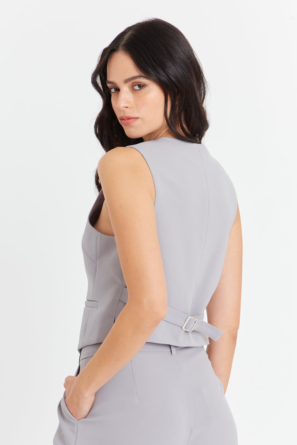 Gilet Básico Gris Nicopoly