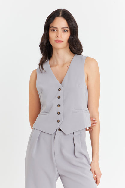 Gilet Básico Gris Nicopoly
