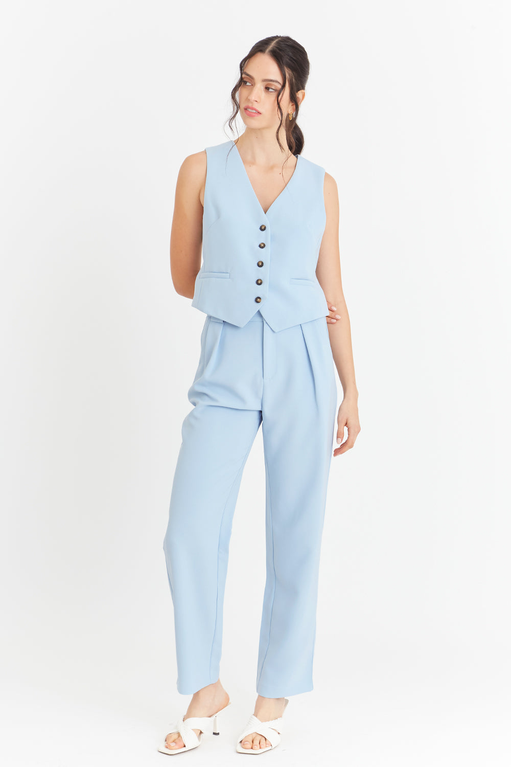 Gilet Básico Celeste Nicopoly