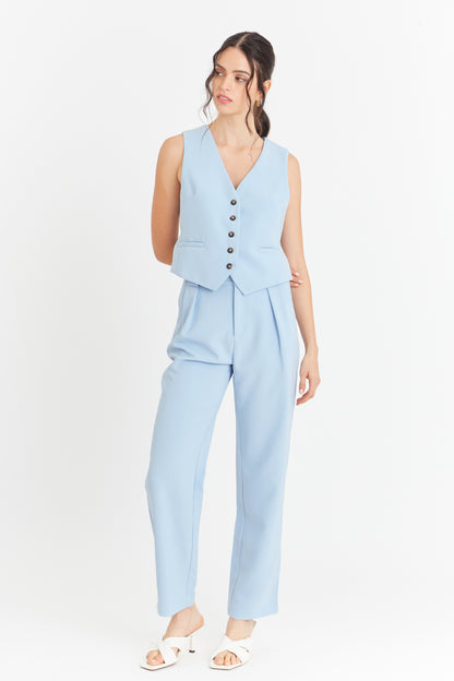 Gilet Básico Celeste Nicopoly