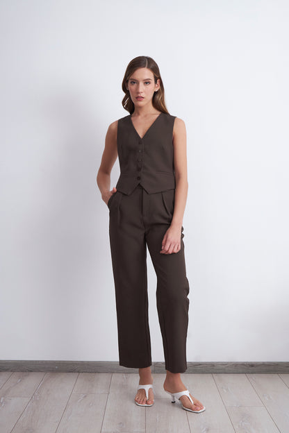 Gilet Básico Ajustable Mocca