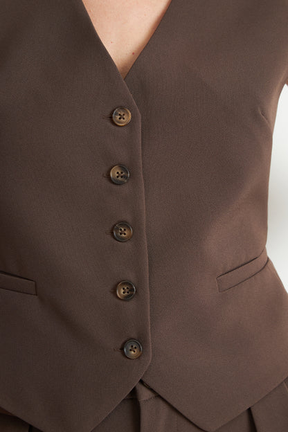 Gilet Básico Ajustable Mocca