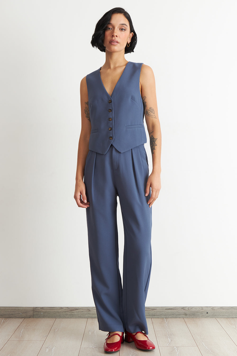 Gilet Básico Ajustable Azul