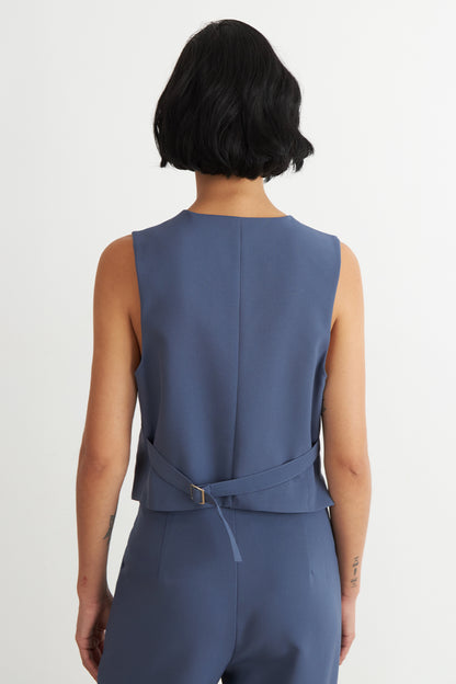 Gilet Básico Ajustable Azul