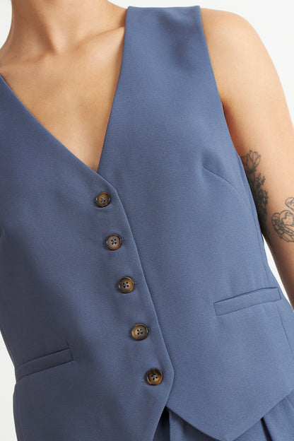 Gilet Básico Ajustable Azul