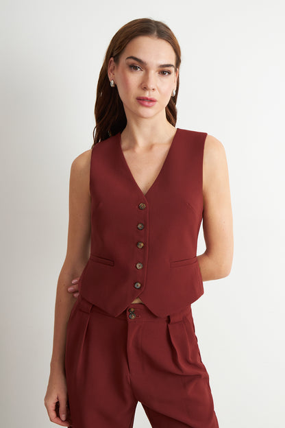 Gilet Básico Ajustable Óxido