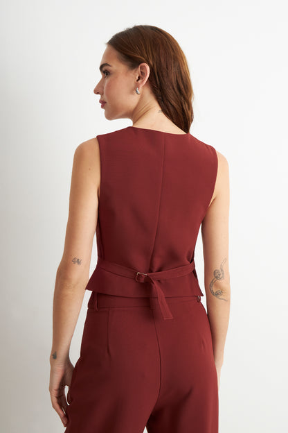 Gilet Básico Ajustable Óxido