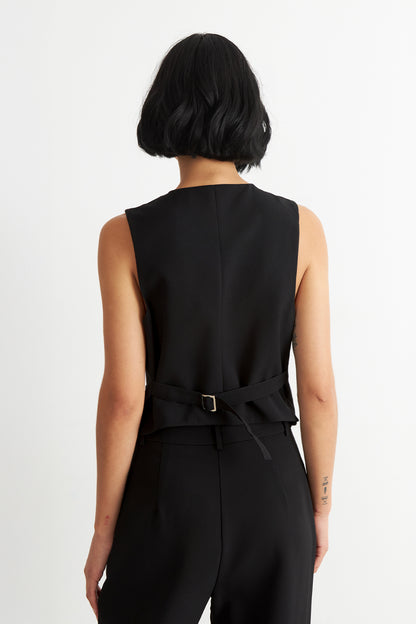 Gilet Básico Ajustable Negro