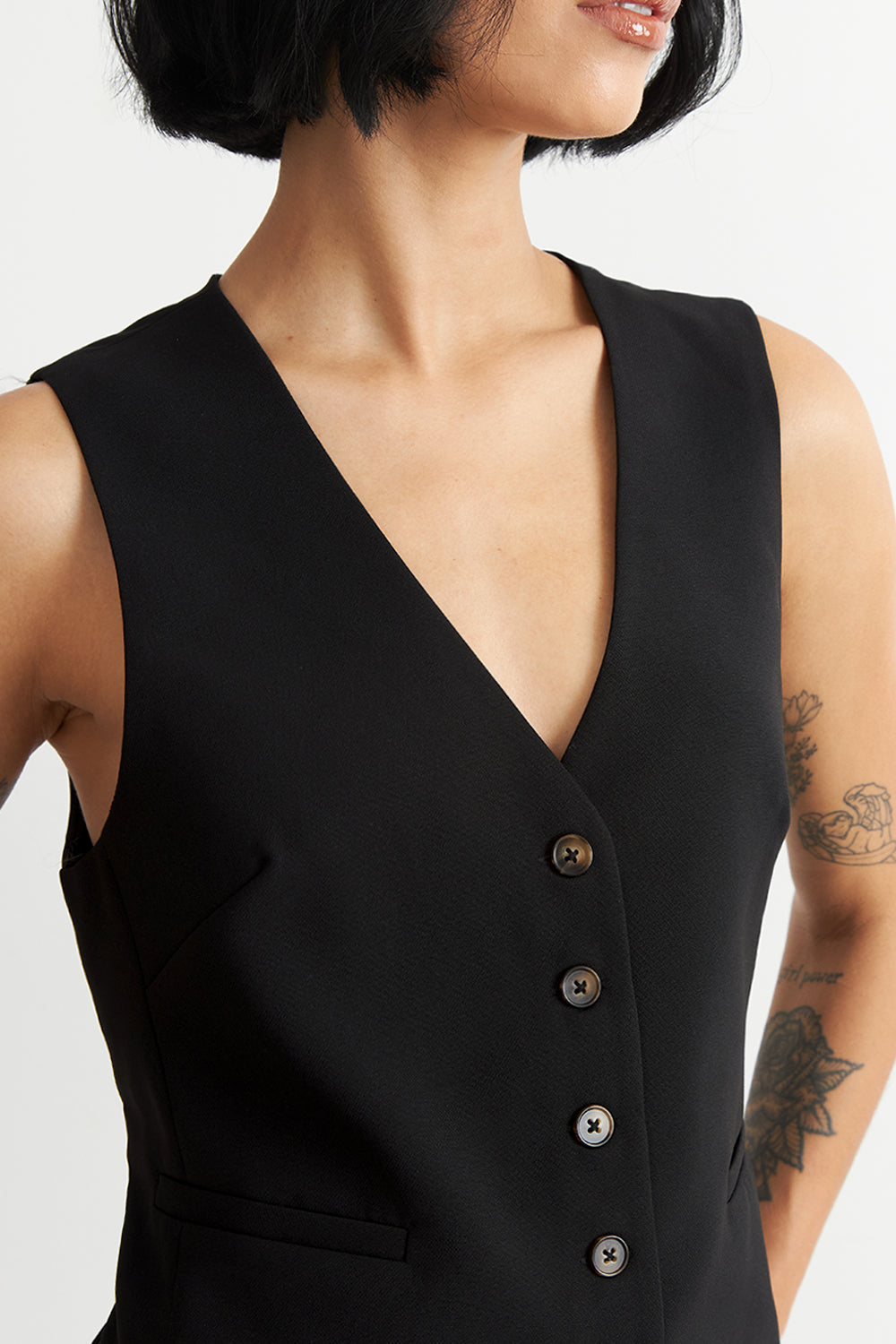 Gilet Básico Ajustable Negro