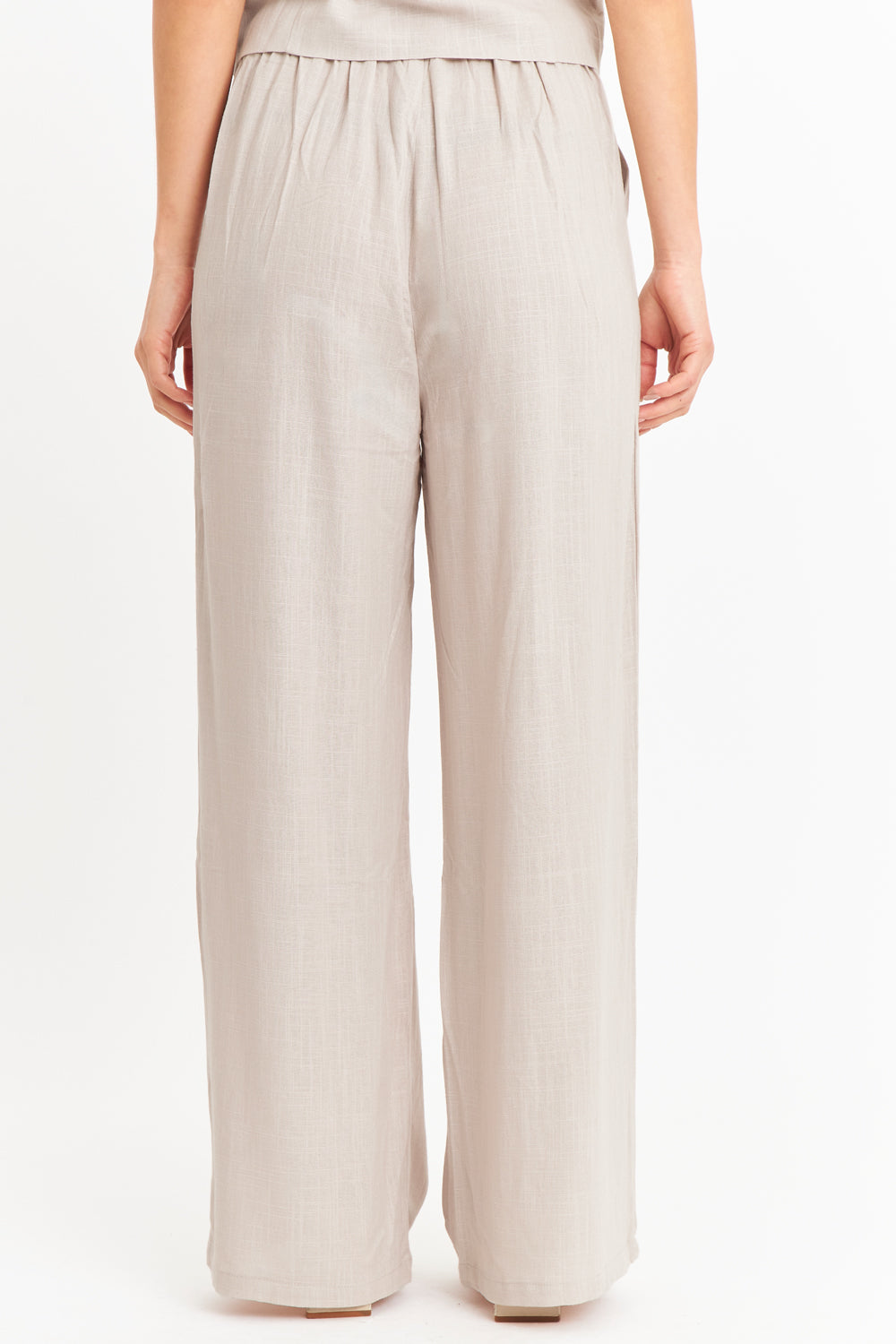 Pantalón Mezcla Lino Khaki