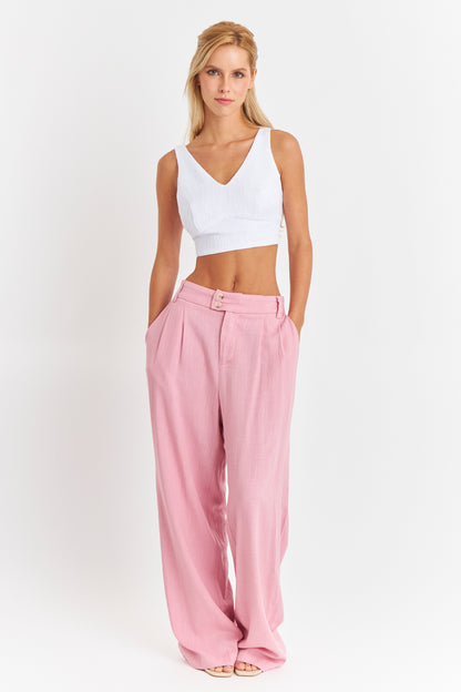 Crop Top Jaspeado Blanco