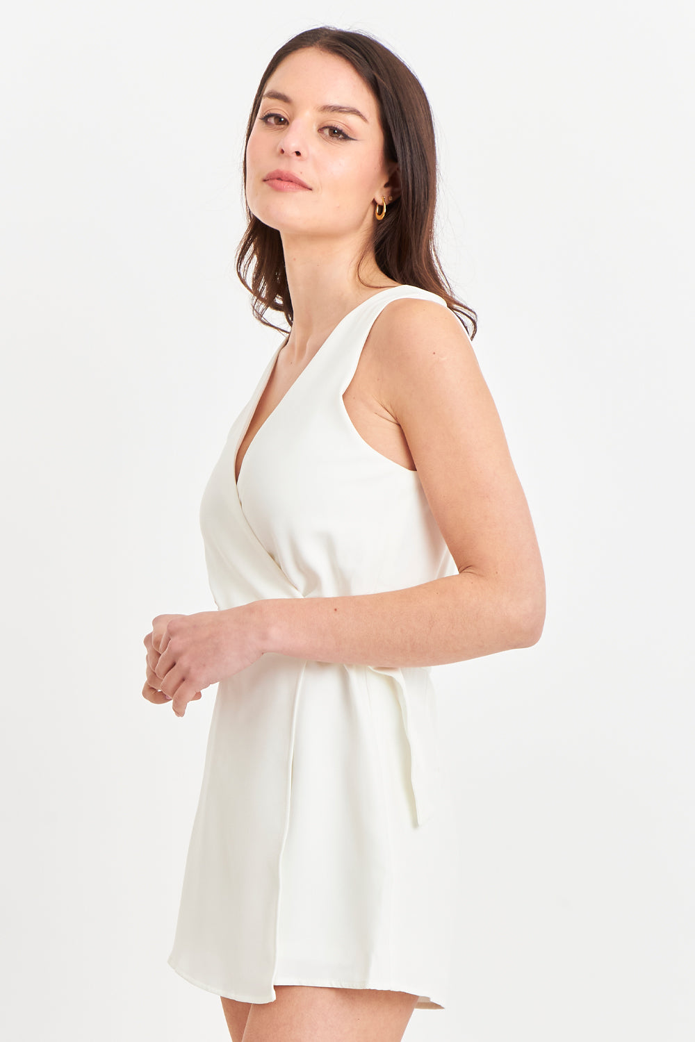 Enterito Escote Cruzado Blanco