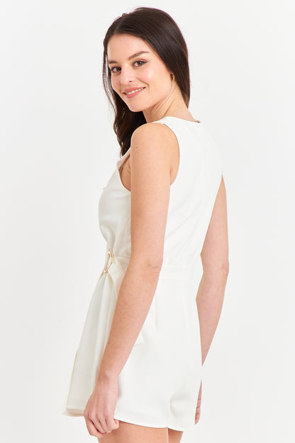 Enterito Escote Cruzado Blanco