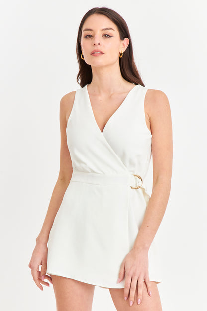 Enterito Escote Cruzado Blanco