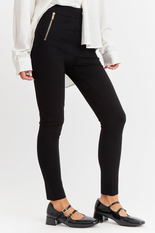 Calza Cierres Decorativos Negro