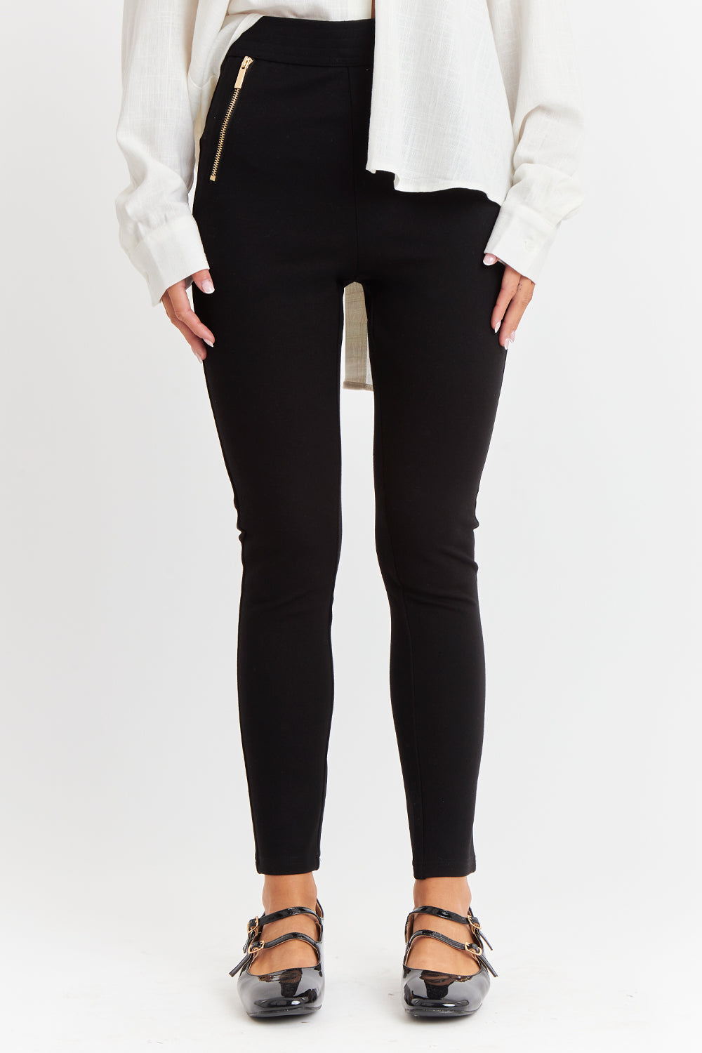 Calza Cierres Decorativos Negro